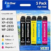 BeOne Remanufactured Replacement for Epson 212 Ink cartridges | Compatible for WF-2850 WF-2830 XP-4100 XP-4105 Printer, 5 Pack, Latest Upgraded Chips, High yield, reliable print quality