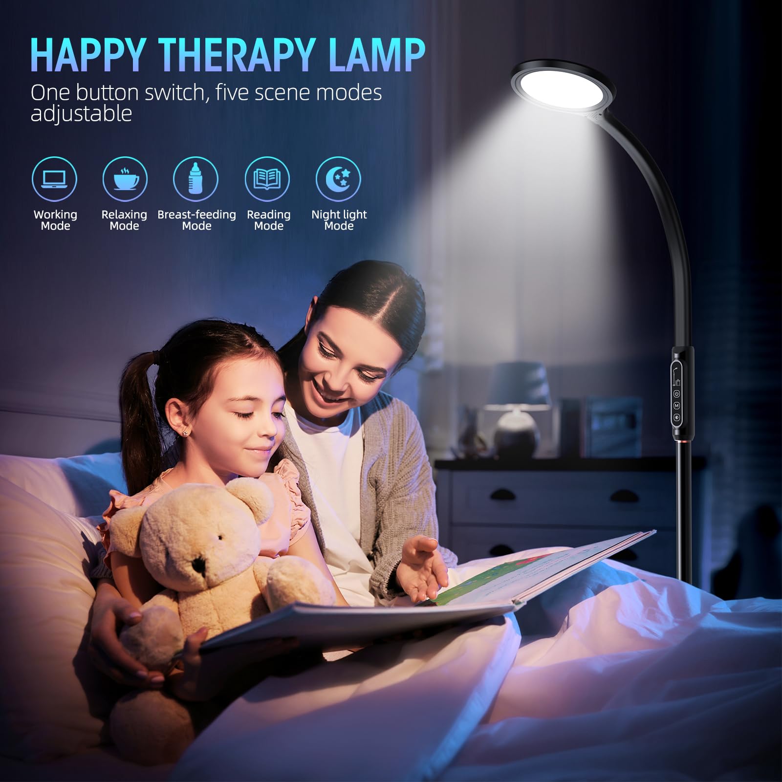 Mua Happy Light Therapy lamp 11000 Lux, LED UV-Free Sunlight lamp,Full ...