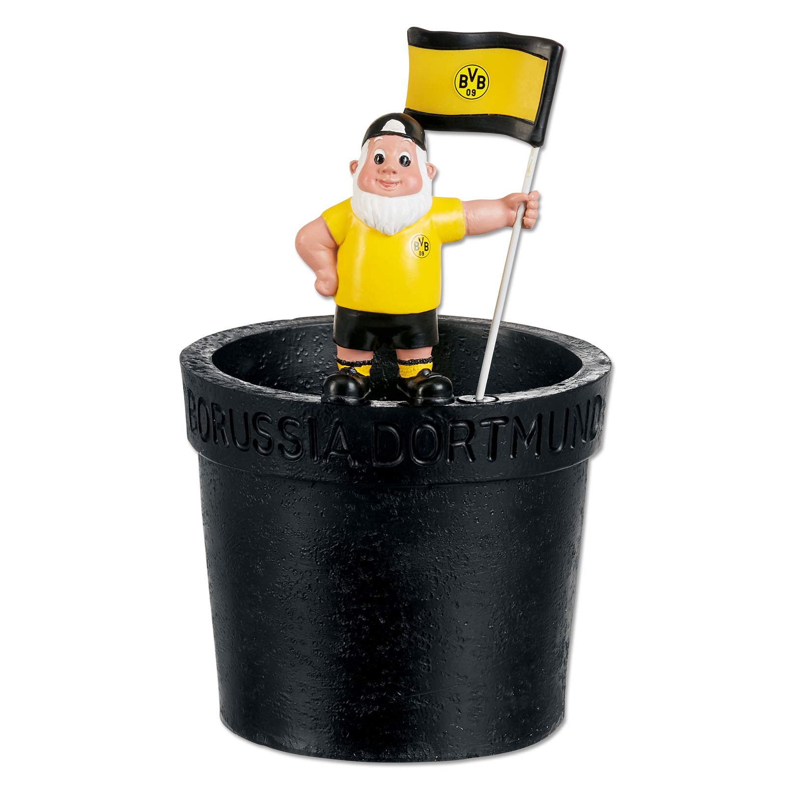 Borussia Dortmund BVB Garden Gnome Flower Pot One Size