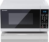 Sharp YC-MS252AU-W 25L 900W Digital Microwave ECO Defrost 11 Power Levels view 2