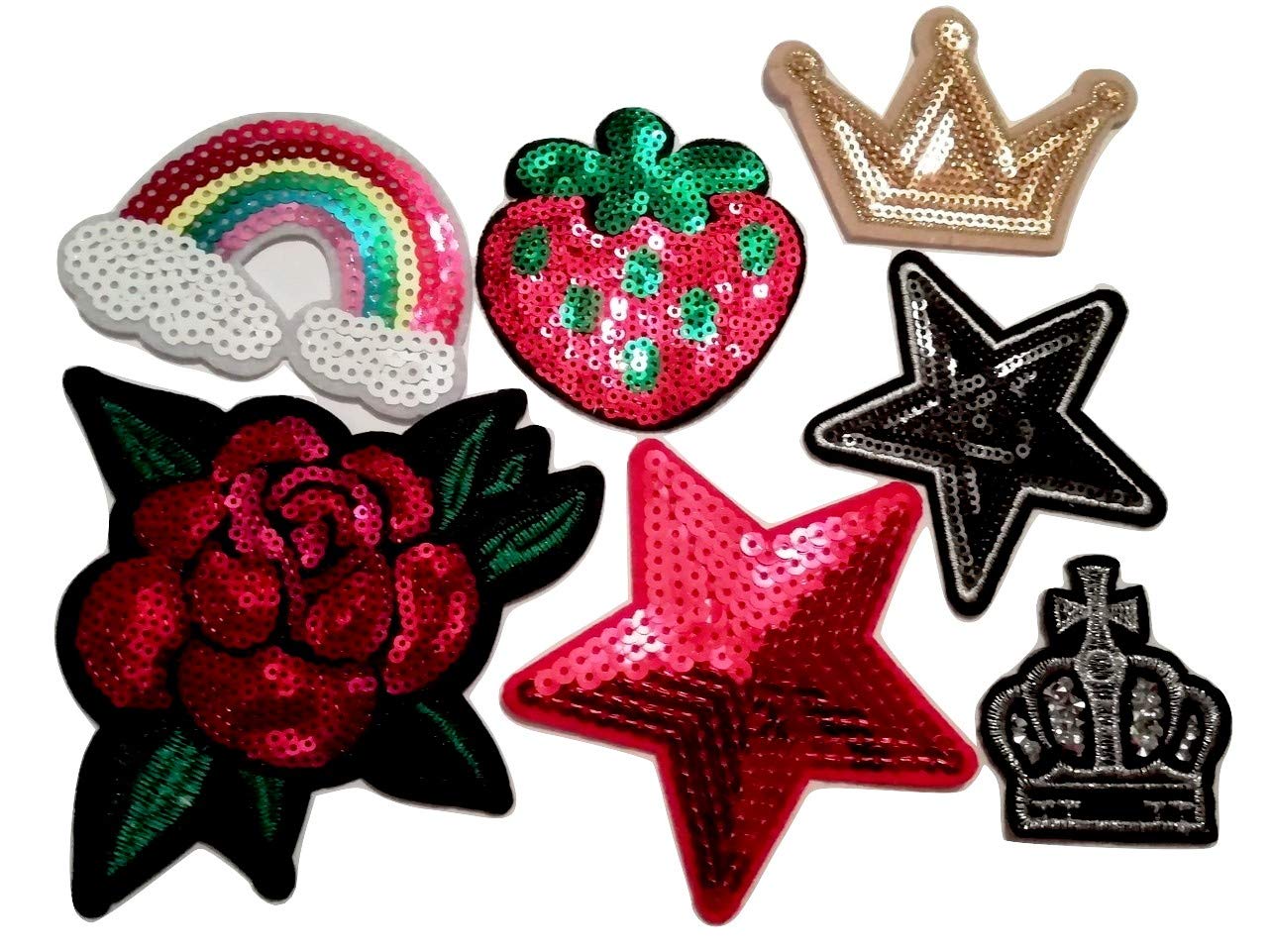 b2see Iron-On Patches Iron-On Appliqué Sticker Egg Set Large for Jackets Clothing to Iron On No. 14