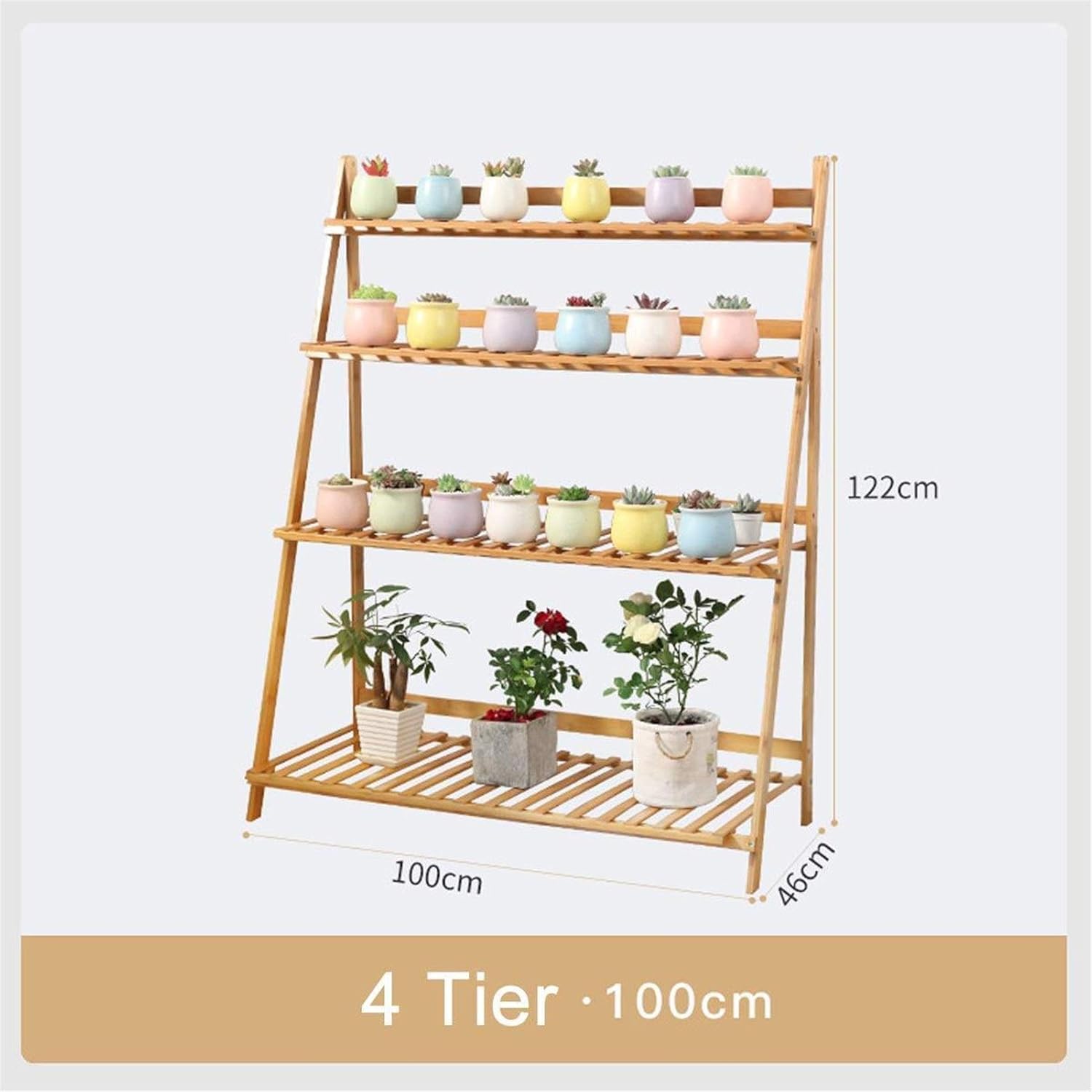 QFDM Pflanzen Regale 4TierPflanze Flower Stand Pflanze Regal Stehen