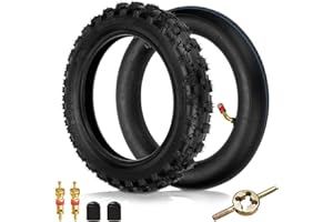FVRITO 2.50X10 Knobby Tyre 2.50-10 Tire And Inner Tube for XR50 CRF50 CR60R MX500 MX650 SX500 Dirt Rocket QG-210 MVX70 MVX110 Baja DR49 Tao db10 PW50 YZinger TTR50 KDX50 DR-Z70 JR50 Off Road Pit Bike