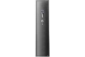 Uargd 7-8 Rifle Gun Safe with Digital Keypad Lock, Secure Storage Cabinet for Shotguns, Built-in Locker, and Removable Shelf 