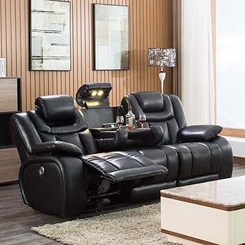 Amazon Com Reclining Sofa Home Theater Seating Power Sofa Theater