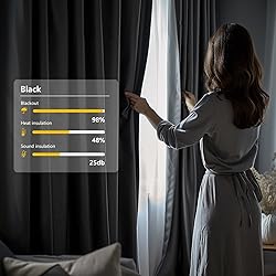 cbsroro Room Divider Blackout Curtain Total Privacy