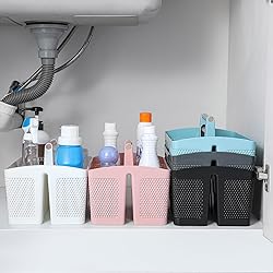 rejomiik Portable Shower Caddy Basket Plastic