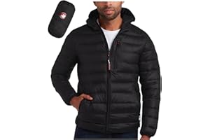 CANADA WEATHER GEAR Mens' Puffer Jacket - Lightweight Packable Bubble Coat, Water Resistant Outerwear Jackets for Men (M-XXL)