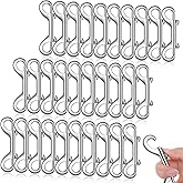 SHENLIU 30 Pack 3.5 Inch Double Ended Snap Hooks, Zinc Alloy Trigger Chain Metal Clips Double Sided Clips Heavy Duty Trigger Snap for Hanging Horse Tack Sling Feed Buckets Dog Leash Collar Key Chain