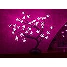 Lightshare 16Inch 36LED Cherry Blossom Bonsai Light, Pink Light, Battery Powered and Plug-in Adapter (included), Built-in timer, Décor for Home/Festival/Party/Christmas/Night Light