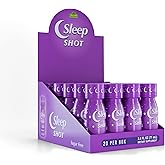 Sleep Shot by Alfa Vitamins - Contains 10 MG of Melatonin, Vitamin B6, L-Theanine for Healthy Sleep & Night time Routine- 2.5oz Shot Bottle - 20 Pack