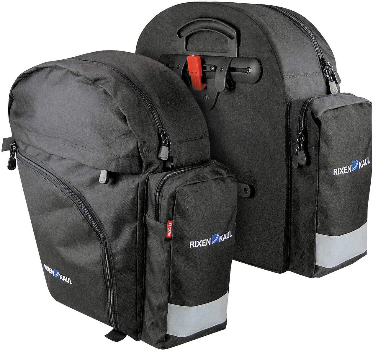 Rixen & Kaul Backpack Pannier Bags - Black (Pack of 2)