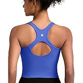 RUNNING GIRL Workout Tank Tops for Women Built in Shelf Bras Padded,Sleeveless Gym Tops Athletic Yoga Shirts