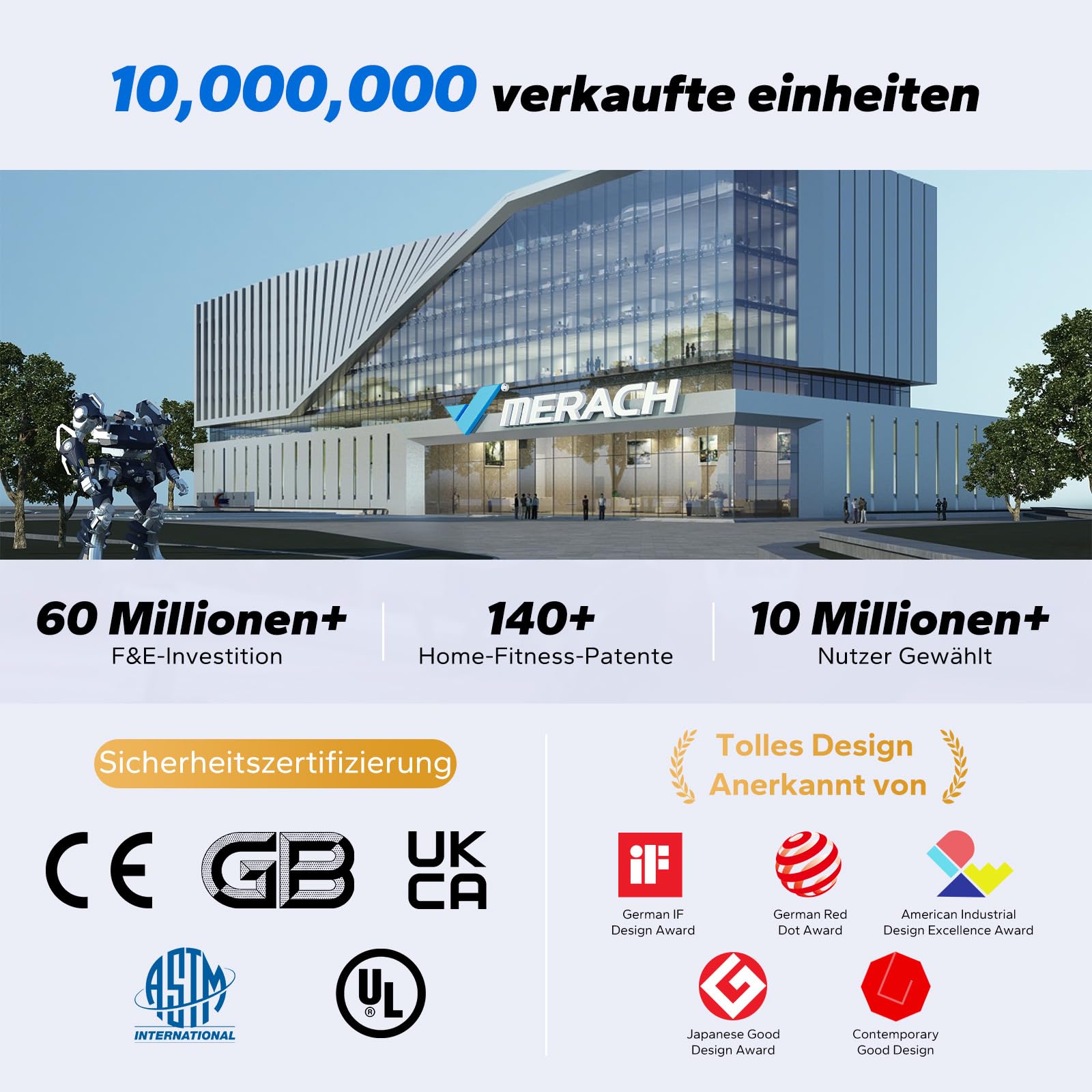 MERACH Rudergerät für Zuhause Klappbar, Aufgerüstetes Selbstversorgendes, Leises Magnet Rudermaschine, Verbesserte & Verlängerte Führungsschienen Sorgen für Mehr Bewegungsfreiheit(R15B4) 9