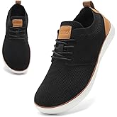 CFVKPT Mens Wide Toe Box Barefoot Shoes Dress Shoes with Zero Drop Sole Business Oxfords Fashion Casual Sneakers Size 6.5-13