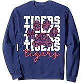 Vintage Tigers School Sports Name Spirit for Men Women Kids Sweatshirt