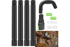 AMTHKNO AGC1000 Gutter Cleaning Attachment Kit/Leaf Blower Tools Mounting Bracket Kit for EGO 530CFM / 580CFM / 575CFM / 650CFM/ 615CFM/LBX6000 Leaf Blowers/Overall Length 8.3 feet - Black