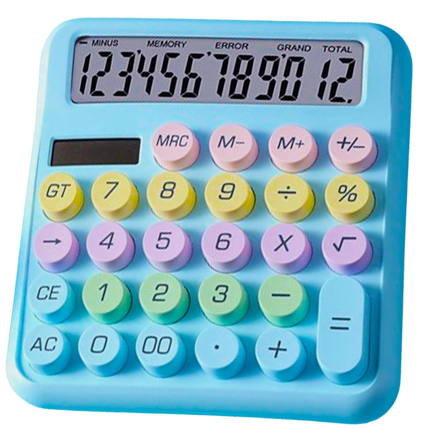 Desktop Calculator Cute Candy Color - 12 Digit Standard Basic Calculator-, Dopamine Color Design, As a Gift for Colleagues, Kids,Classmates