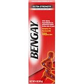 Bengay Ultra Strength Cream, Camphor Menthol &amp; Methyl Salicylate, 4 oz | Non-Greasy Topical Analgesic, Minor Arthritis, Muscle Joint &amp; Back Pain