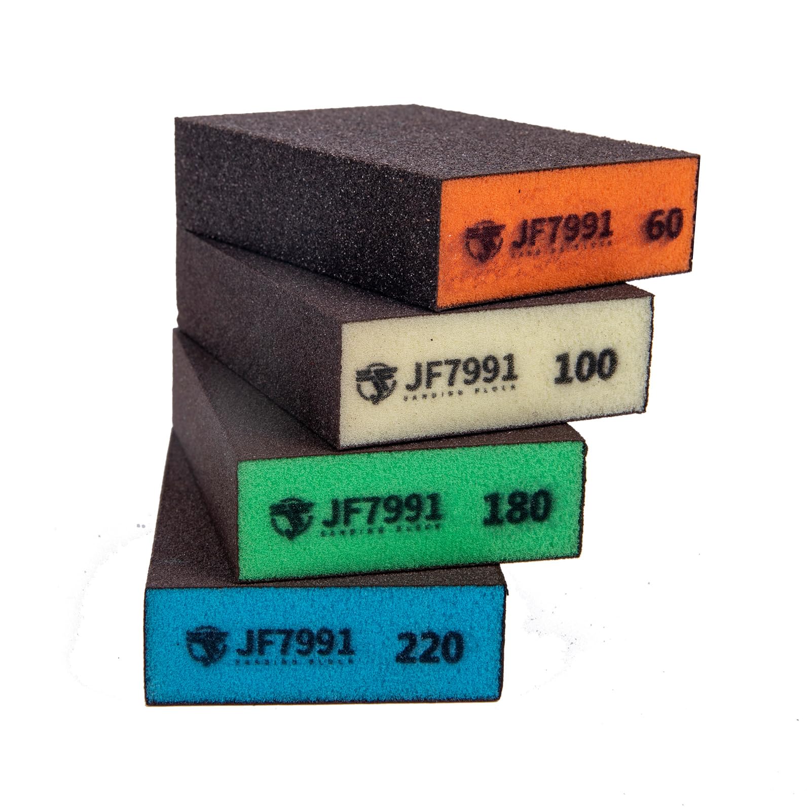 4pcs sanding blocks,sanding sponges,sandpaper block 4 Grits(60-100-180-220),sanding blocks for wood sandpaper,hand sanding block,sandpaper for wood,sand paper sandpaper for walls,sanding sponge