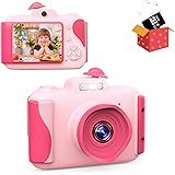 CAMFUN Mini Kids Camera Toys for Toddler, Digital Video Camera with 32GB SD Birthday Gift Toys for 3 4 5 6 7 8 9 10 11 12 Yea