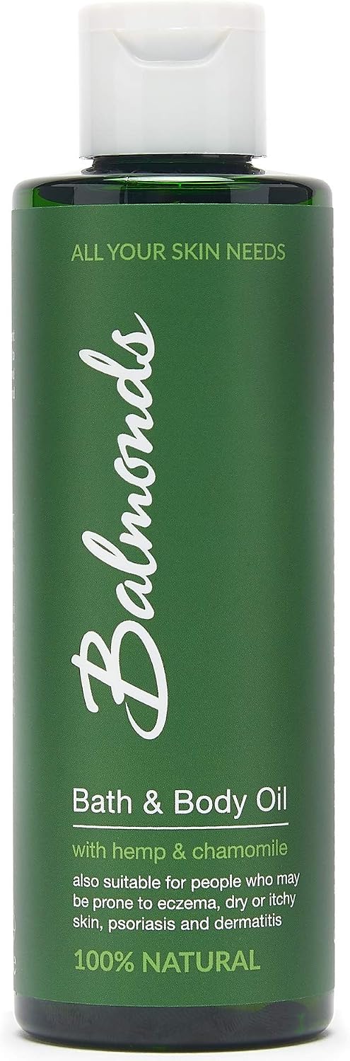 Balmonds Hydrating Body Oil 200ml - 100% Natural, Suitable for Sensitive Dry or Rough Skin - Massage, Baby