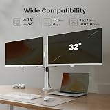 ErGear Dual Monitor Stand for 13-32 Inch Monitors White view 2