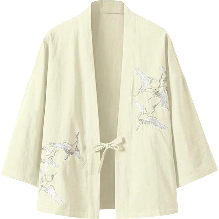 Han Juban Giapponese Bianco – Sottoveste Per Kimono Tradizionale, Uomo, Cotone Misto - Foto 3