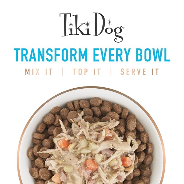 TIKI DOG ALOHA PETITES, VARIETY PACK, NUTRIENT DENSE MEAT, WET DOG FOOD FOR SMALL BREED DOGS AND ALL LIFE STAGES, 3 OZ. POUCH, PACK OF 12