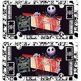 Jack Skellington Faces Heads Expressions Tim Burton Nightmare Before Christmas Disney Auto Car Truck SUV Vehicle Universal-fit License Plate Frame - Plastic - PAIR
