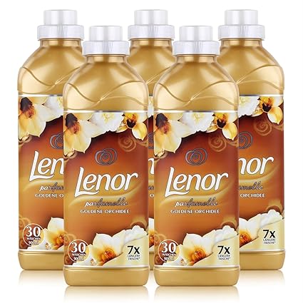 Lenor Goldene Orchidee Weichspüler 900 ml / 30 WL/7x längere Frische (5er Pack)