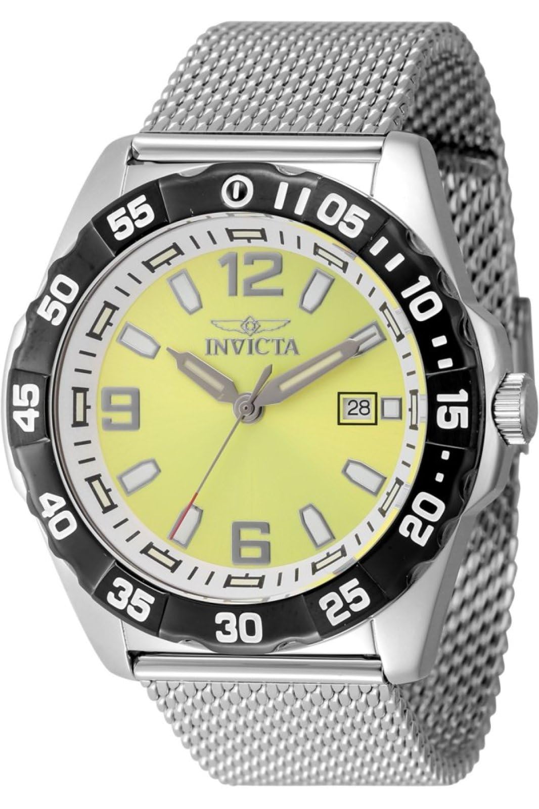 INVICTA Coalition Forces Men 45mm Stainless Steel Steel Black dial VJ42 Quartz