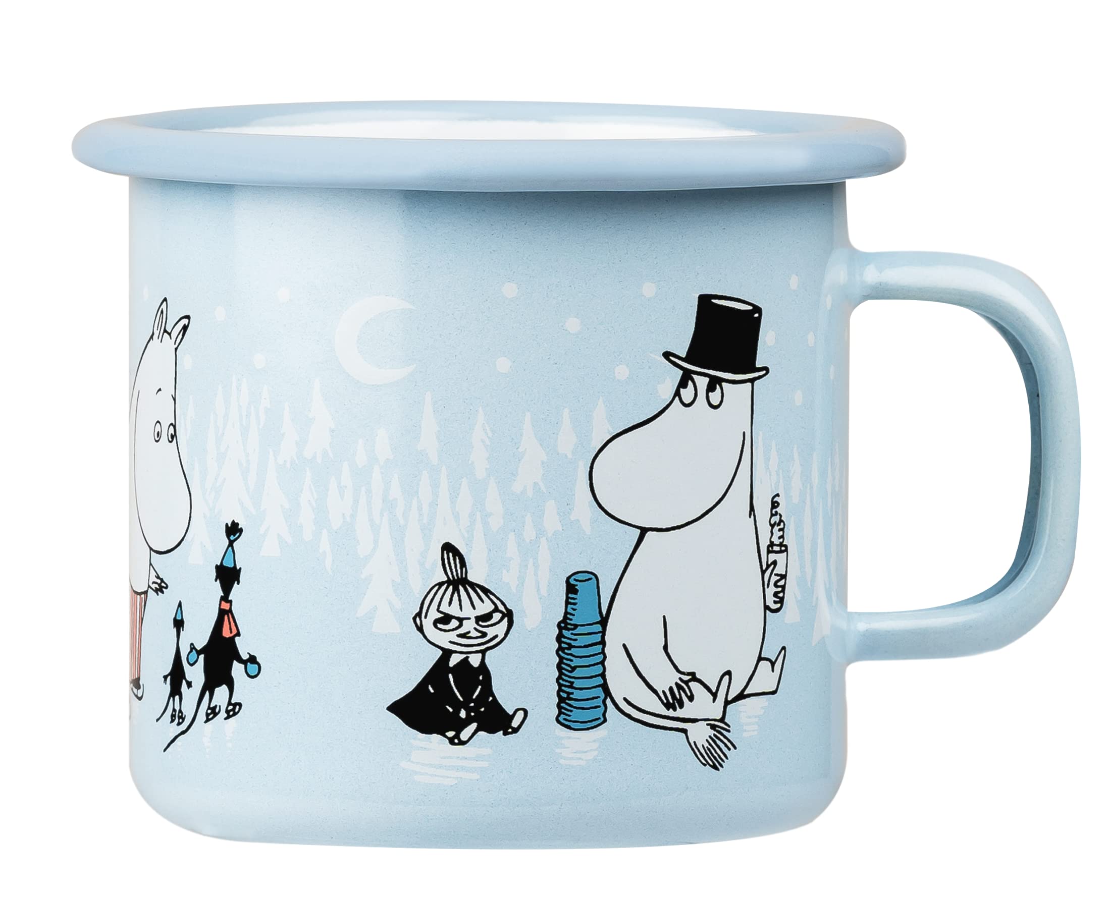 Muurla Moomin Enamel Mug Day on Ice 0.25 L