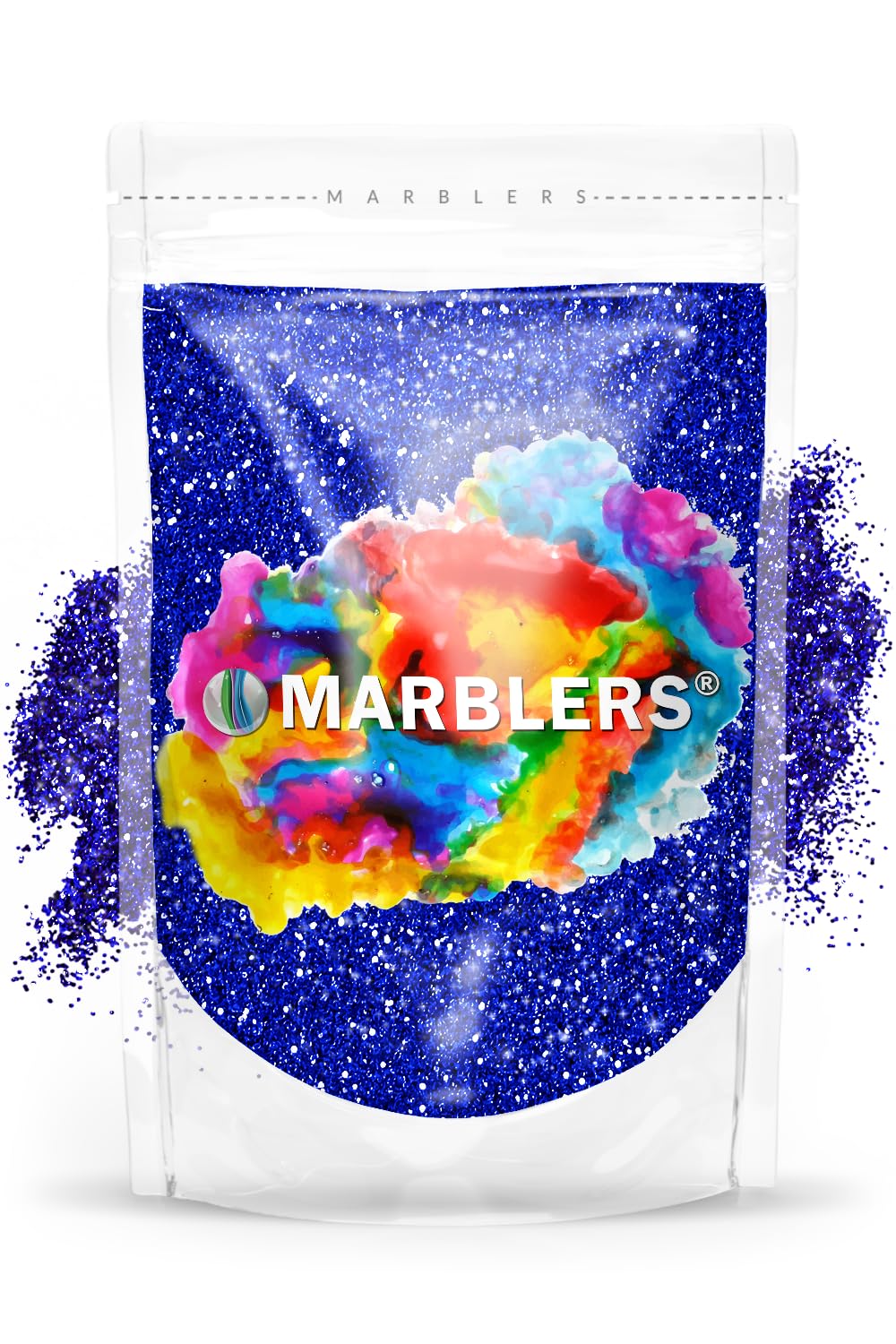 MARBLERS Twinkle Glitter [Royal Blue] 3oz (85g) | Fine | Non-Toxic, Vegan, Cruelty-Free | Face, Body, Eyeshadow, Hair, Festival, Party Makeup | Nail Art, Polish | Resin, Tumbler, Slime, Craft