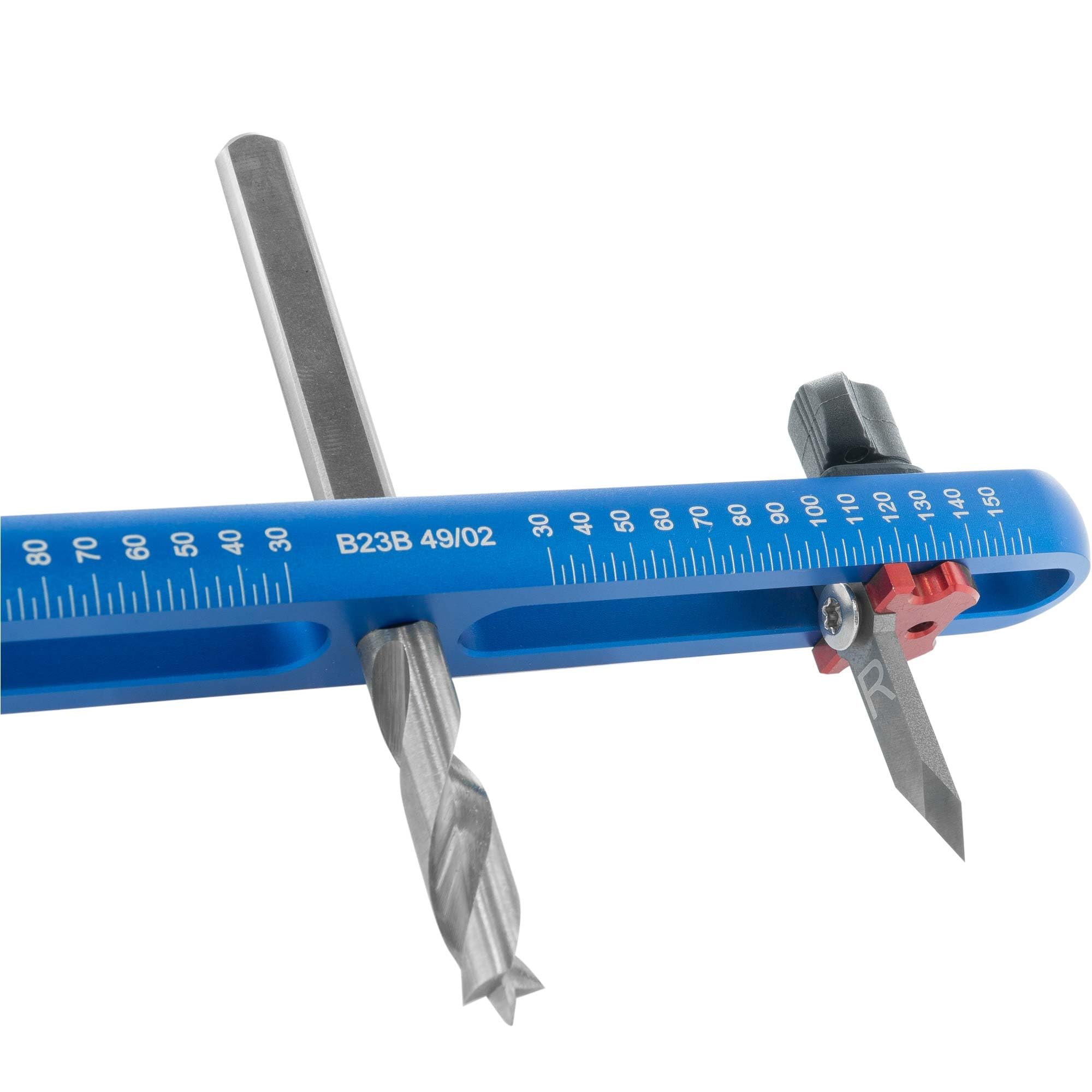 ENT 94000 Kreisschneider Ø 30–150 mm – Verstellbarer Lochbohrer für Holz, MDF & Spanplatten | Präzise Kreisausschnitte & Kreisscheiben | HW-Klingen, höhenverstellbarer Bohrer, 8 mm Schaft 3