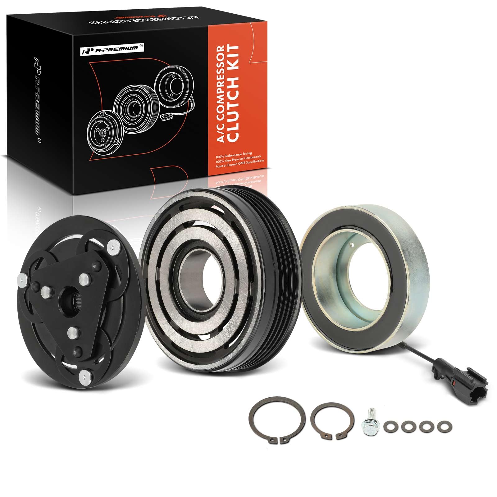 Photo 1 of A-Premium Air Conditioner AC Compressor Clutch Kit Compatible with Subaru Forester 2007-2013, Impreza 2007-2014, WRX 2012-2015, WRX STI 2014-2020, 2.0L 2.5L