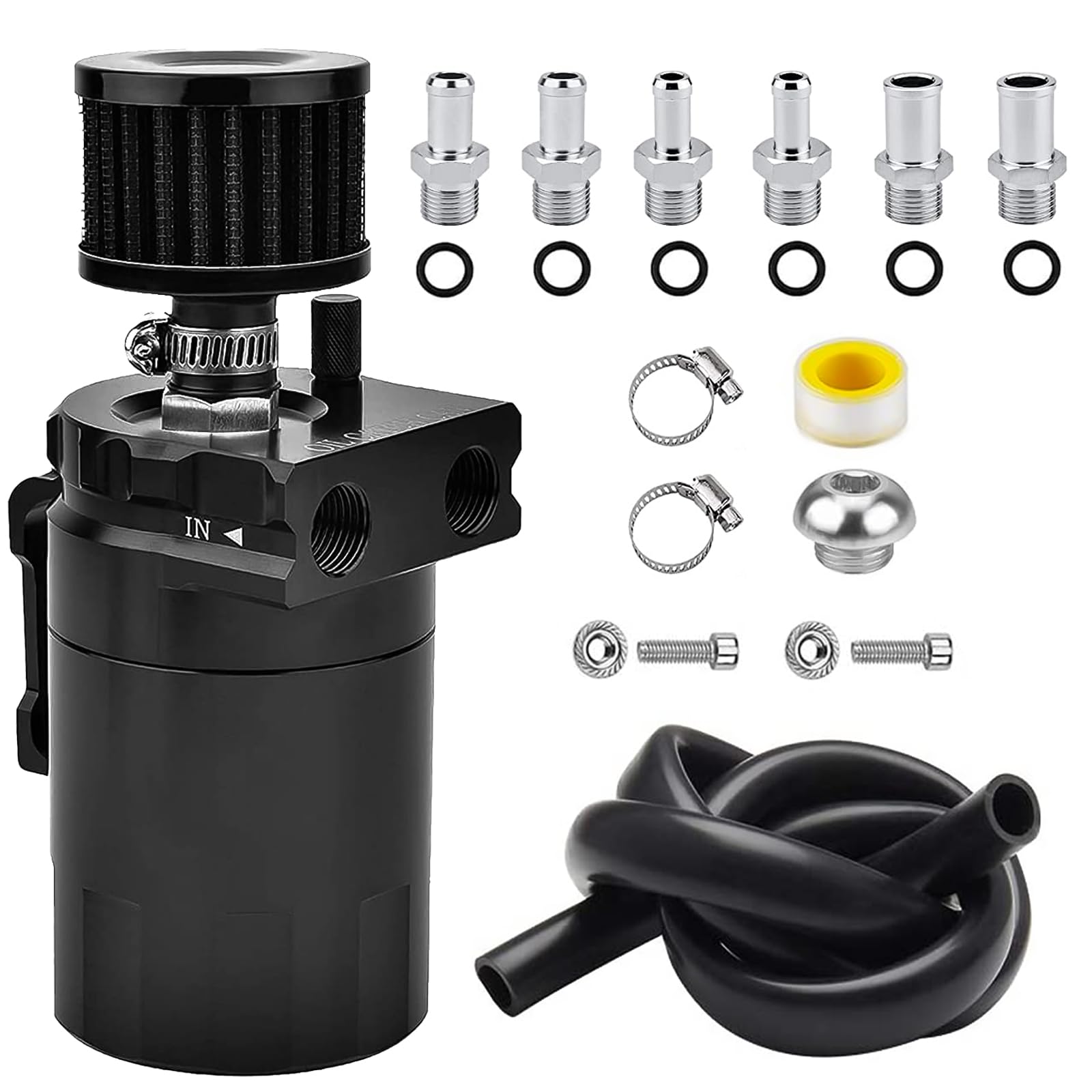 thumbnail image 2 of UNIVERSAL OIL CATCH Can Kit Breather Baffled Reservoir 300ML I6K3 £27 2 of 9