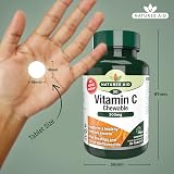 Natures Aid Vitamin C 500mg 50 Chewable Tablets Sugar Free Vegan view 3