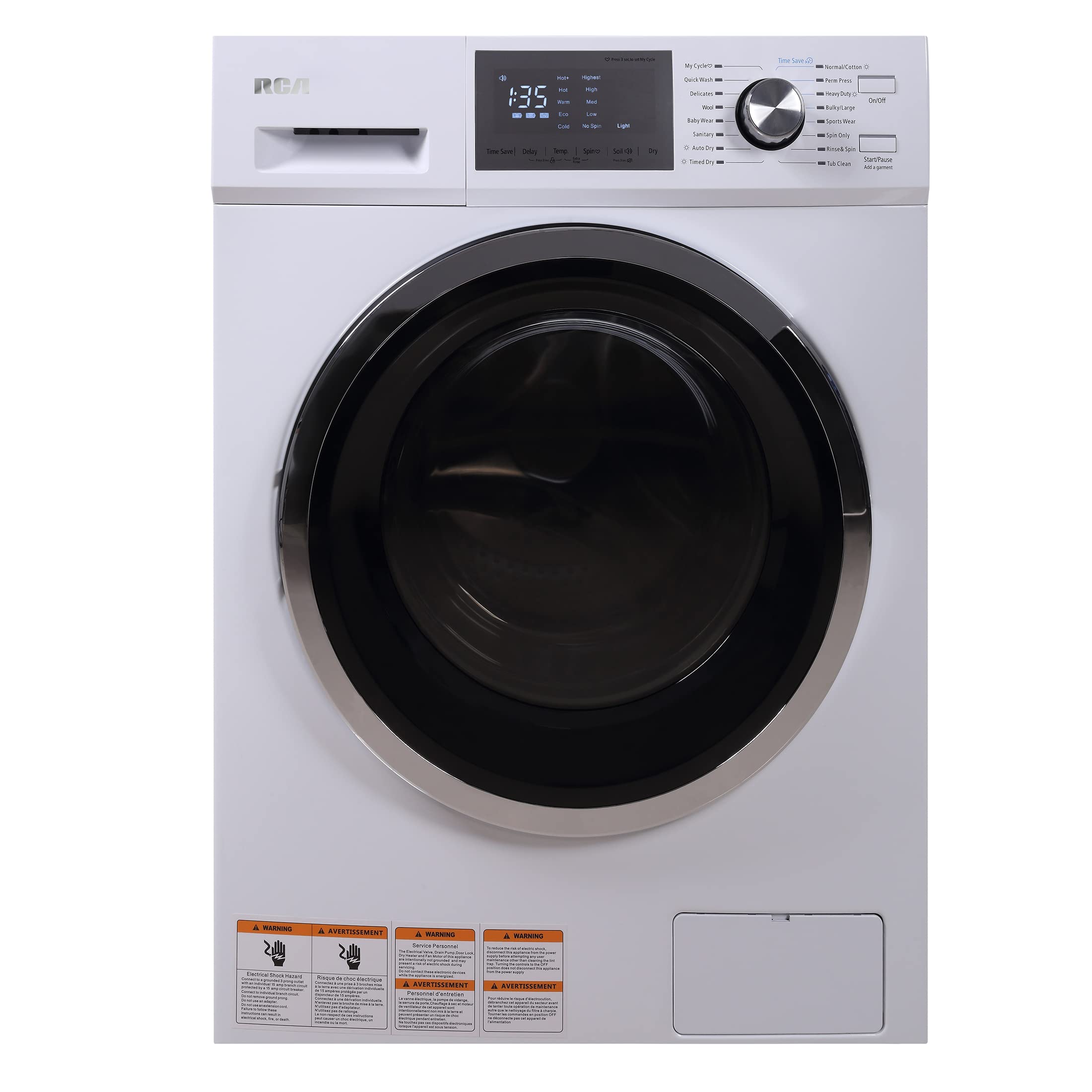 HAMILTON BEACH Washer and Dryer Combo 2.7 cu ft - White