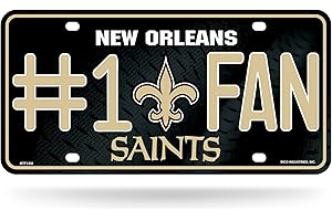 NFL Unisex #1 Fan Metal License Plate Tag
