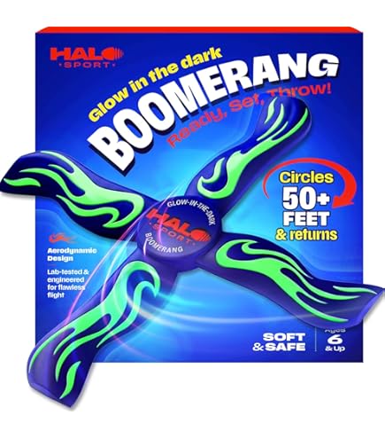 Amazon.com: toysmith 74110 Soft Indoor Ziparang Boomerang | lawn