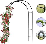 Denny International 2.4M Garden Arch Trellis Arched Metal Frame Green view 6