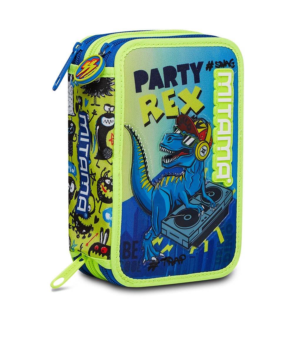 Mitama ASTUCCIO 3 Zip, Children and Boys 3 Zip CASE, Multicolour, Taglia Unica -