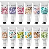12 Pack Hand Cream for Dry Hands Bridesmaid Gifts Bachelorette Party Favors | Mini Hand Lotion Travel Size Hand Cream Bulk Gifts for Women Christmas Gift Stuffer Thanksgiving Halloween, Plant Fragrance