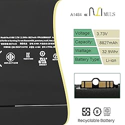A1484 Tablet Battery Compatible with Apple iPad Air