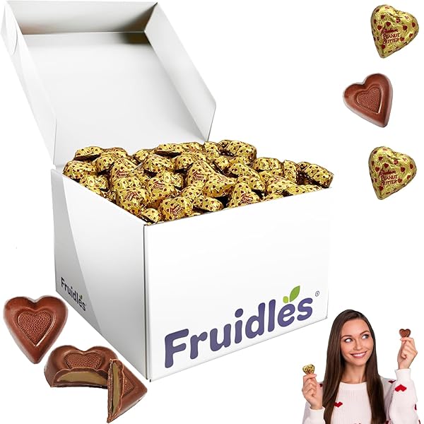 FRUIDLES VALENTINE’S MILK PEANUT BUTTER CHOCOLATE HEARTS, HOLIDAY...