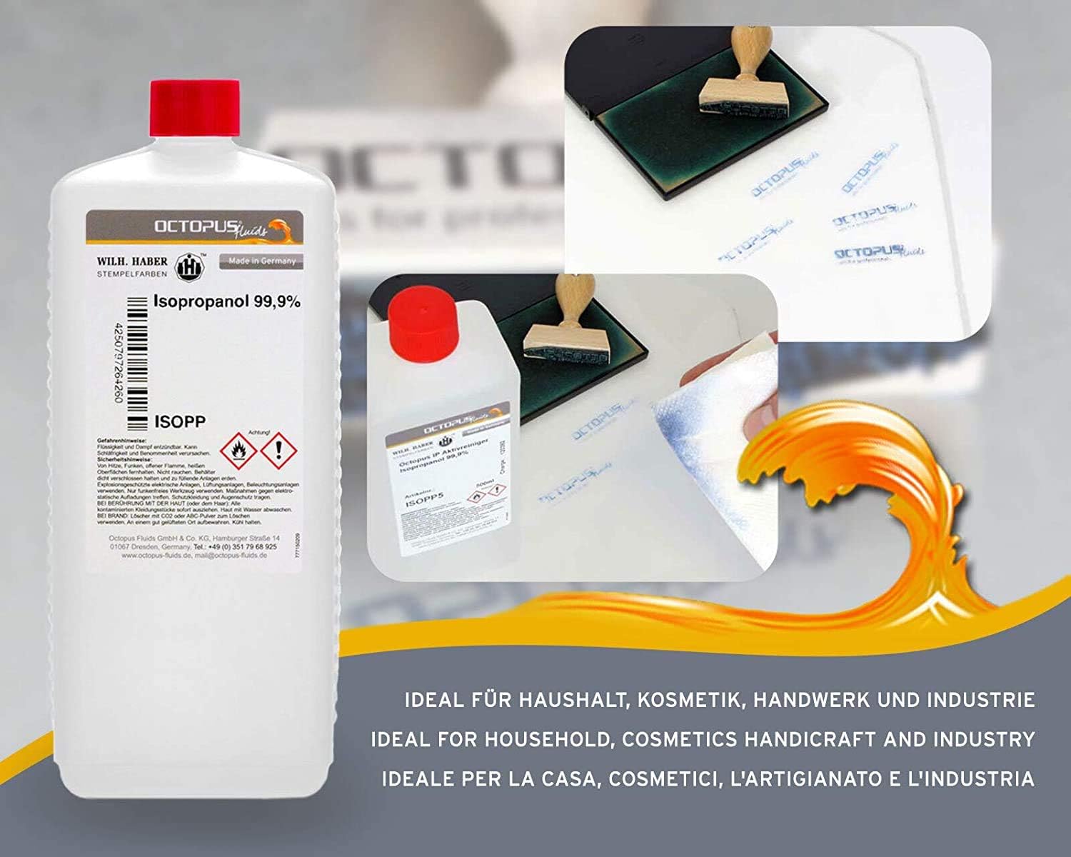 Isopropanol 99.9% 1L cleaner alcohol - isopropyl alcohol 2-propanol IPA, the all-round cleaning agent for degreasing - Image 5