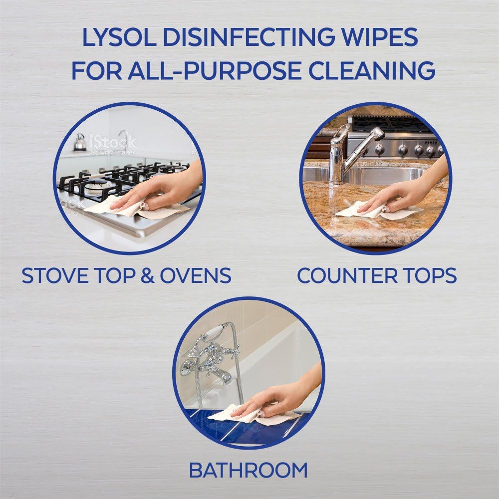 Lysol Dual Action, Disinfecting Wipes, Citrus, 75 Ct: Health & Personal Care