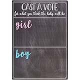 Juvale Baby Gender Reveal Board with Stand and Voting Stickers, Chalkboard Design
