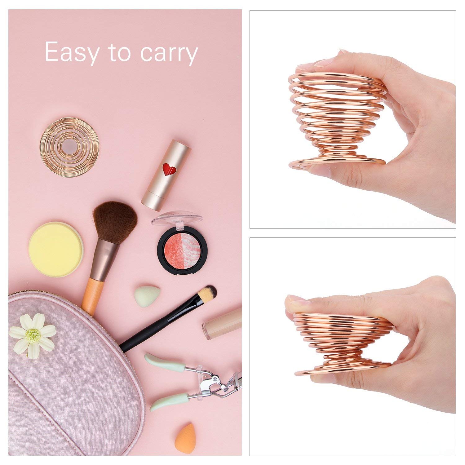 Makeup Blender Sponge 3 Pcs Set - Beauty Sponge Foundation Blending Sponge with Egg Sponge Blending Holder Stand, Flawless for Liquid & Creams & Powers : Beauty